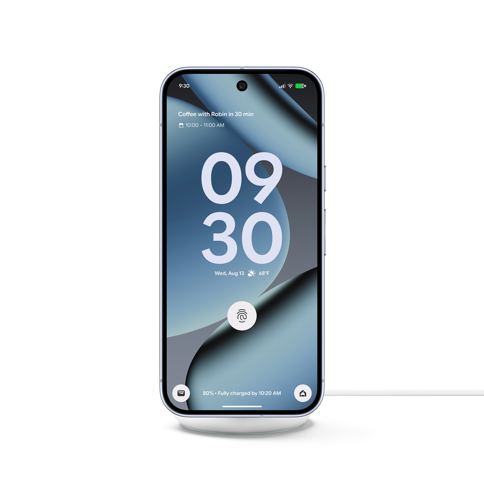 Google Pixel 10 Pro XL sur le chargeur magnétique PixelsNap avec support