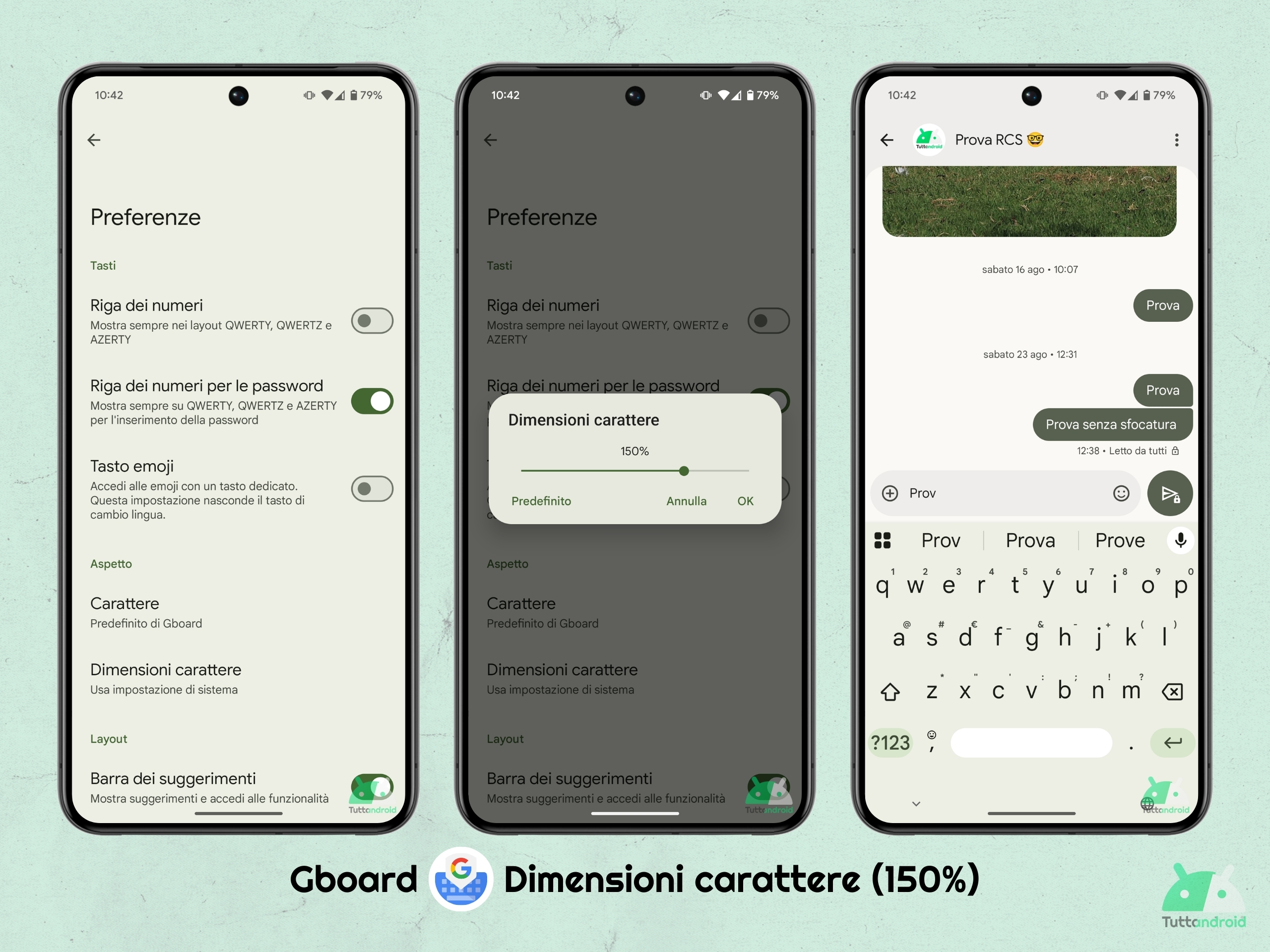 Goard - Préférences - Taille du caractère