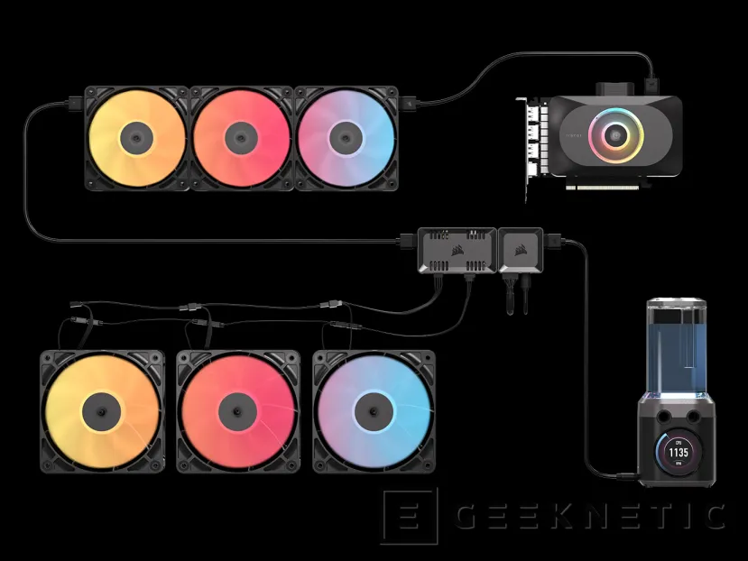 Geeknetic Le nouveau Duo Corsair Commander vous permet de contrôler les fans de PWM Argb et Icue Link de One Place 3