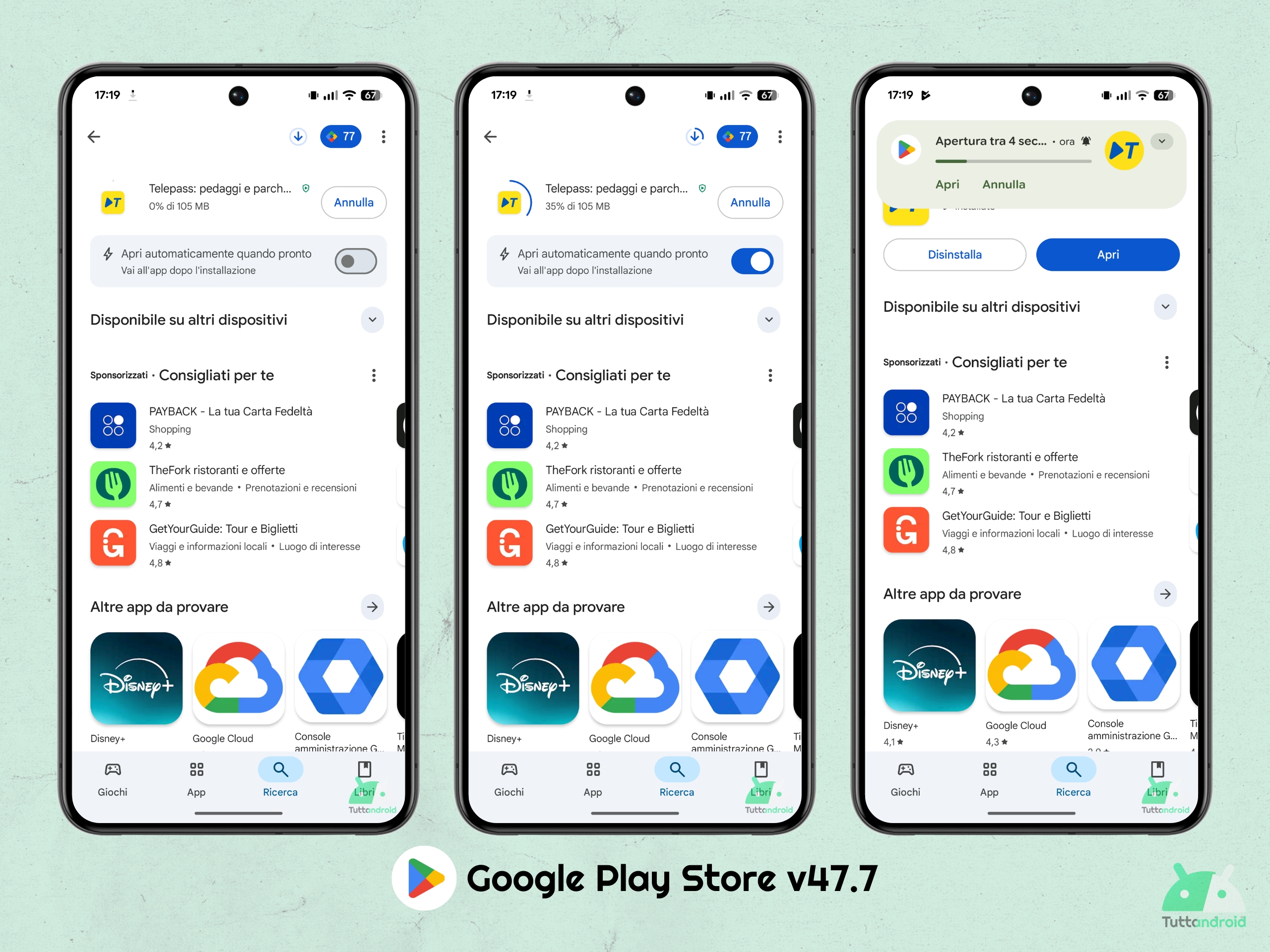 Google Play Store V47.7 - Application automatique