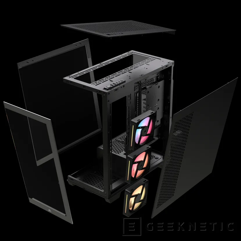 Geeknetic Corsair a repensé sa boîte 3500x pour inclure des ventilateurs avec un rotor inversé et une meilleure gestion du câblage 4