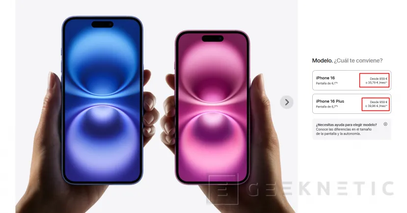 La pomme geeknétique ne réduit que 100 euros l'iPhone 16 qui vient également avec un demi-stockage ce nouvel iPhone 17 3