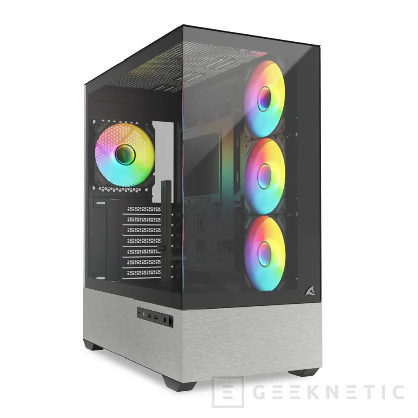 Geeknetic New Sharkoon AK7 et MK7 Argb, Designs panoramiques avec des détails élégants en tissu dans ATX et Microatx 3 tailles