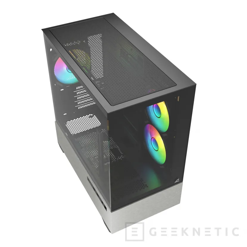 Geeknetic New Sharkoon AK7 et MK7 Argb, Designs panoramiques avec des détails élégants en tissu dans ATX et Microatx 5 tailles