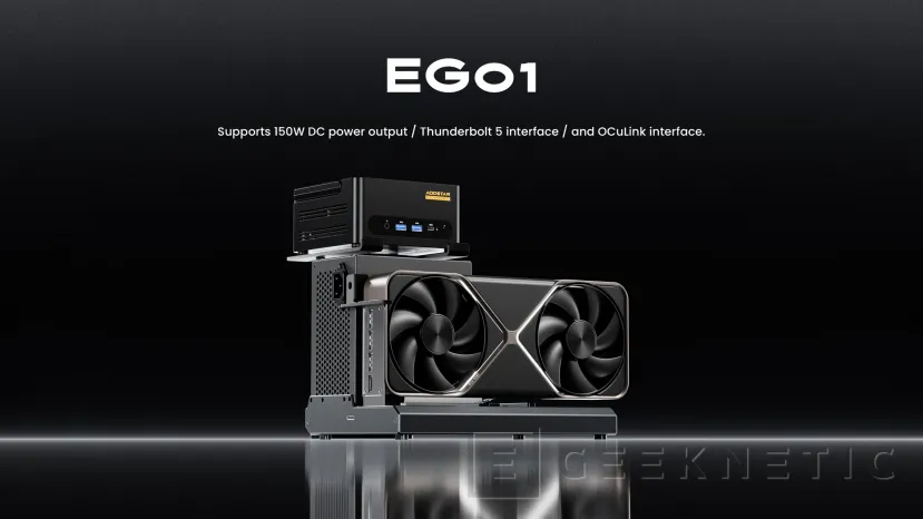 Geeknetic La nouvelle base pour l'egpu d'Aoostar a Thunderbolt 5 et Hollow pour ajouter votre minipc 2
