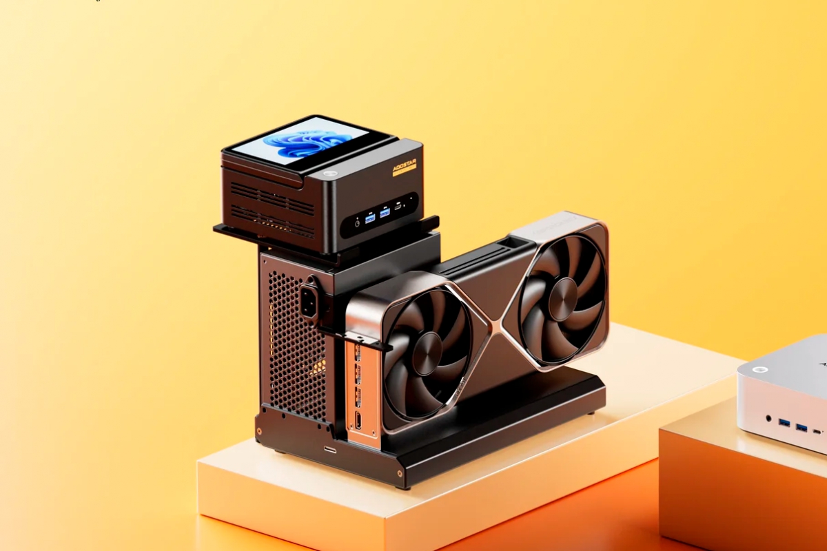 La nouvelle base Aoostar Egpu a Thunderbolt 5 et Hollow pour ajouter votre minipc