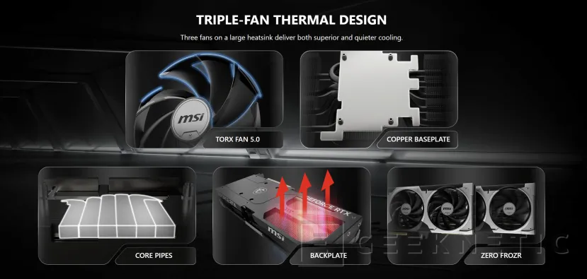 Geeknetic Prenez un Nvidia MSI Geforce RTX 5080 Ventus 3x OC plus pour moins de 1 000 euros! 3