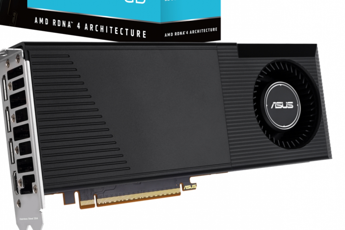 ASUS lance son Radeon AI Pro R9700 32 Go avec dissipateur de turbine