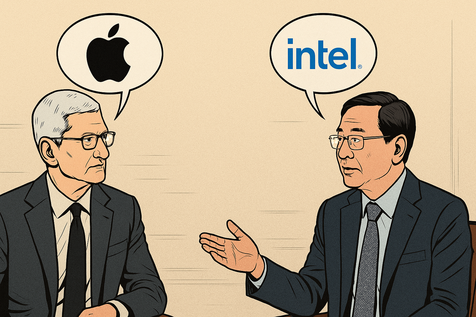 Intel ouvre des conversations avec Apple à la recherche d'accords de casting tandis que la pression se développe pour diversifier les puces