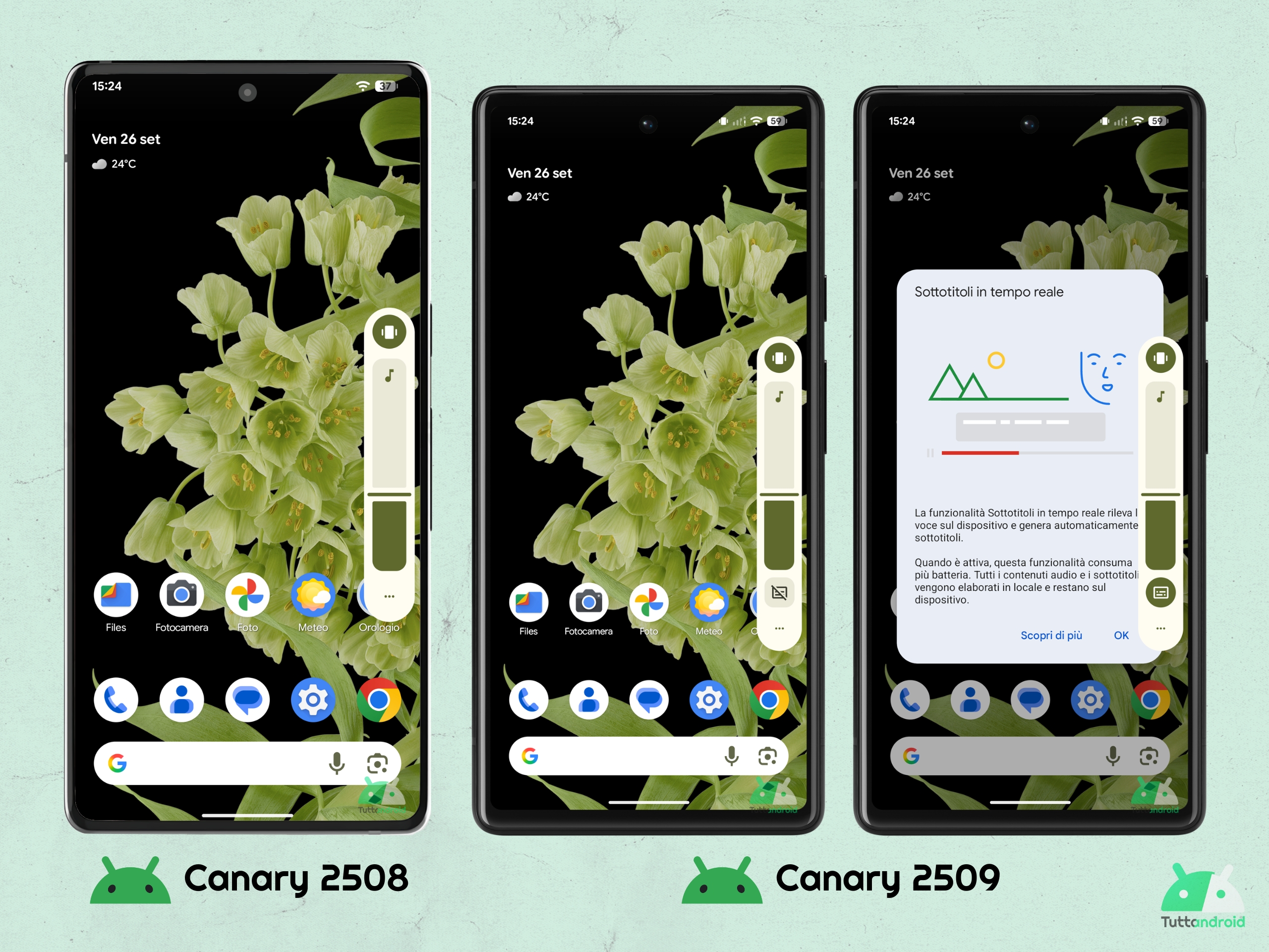 Android Canary 2509 - Sous-titres réels