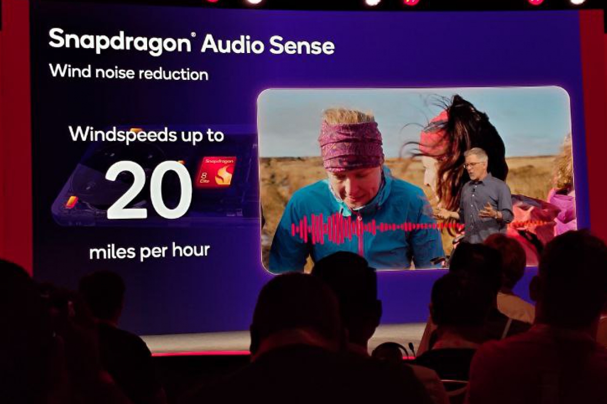 Avec Snapdragon Audio Sense, vous pouvez annuler le bruit du vent de plus de 32 km / h