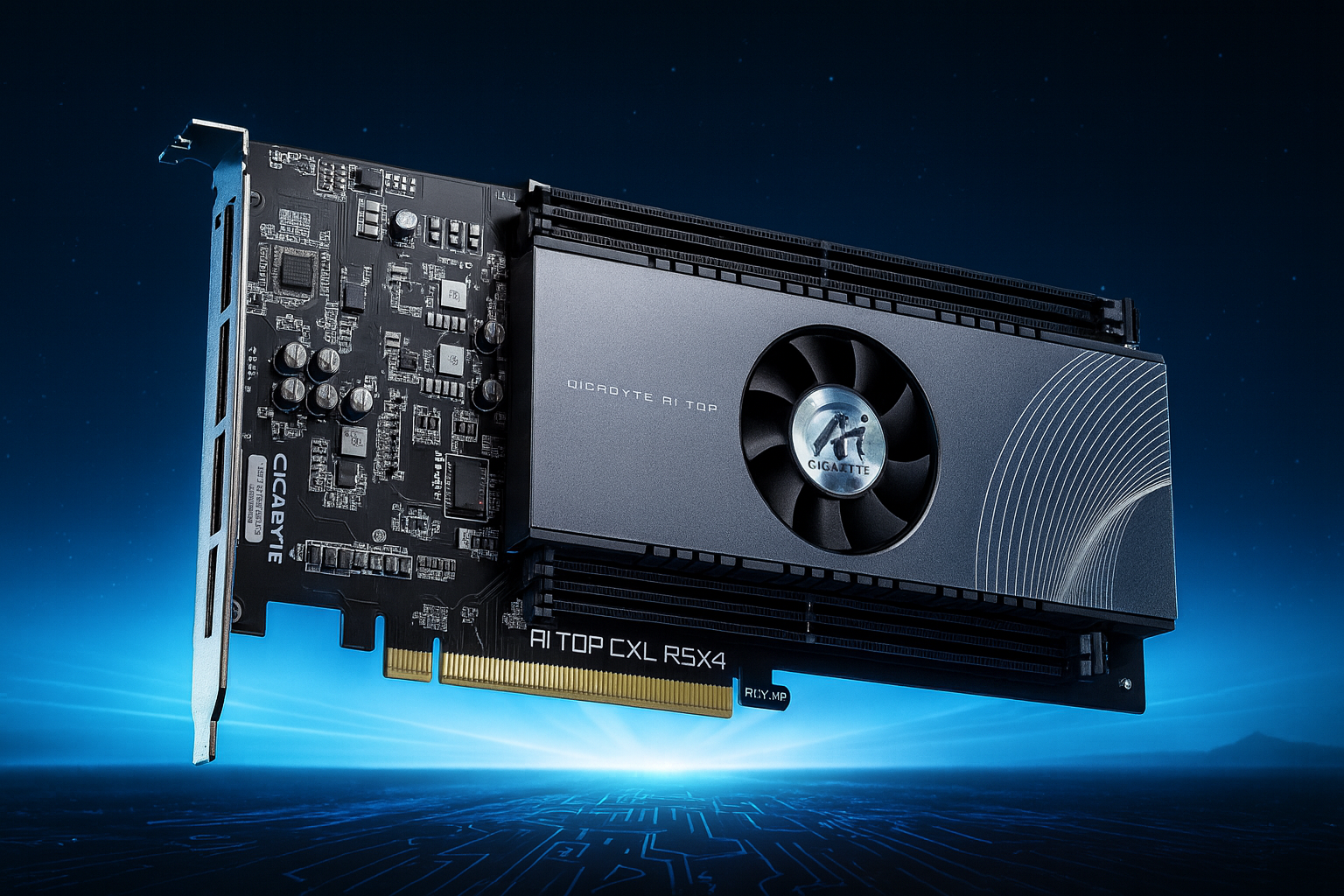 Gigabyte AI Top CXL R5X4 étend la mémoire du système jusqu'à 512 Go avec une connexion DDR5 et PCIe 5.0 x16 standard