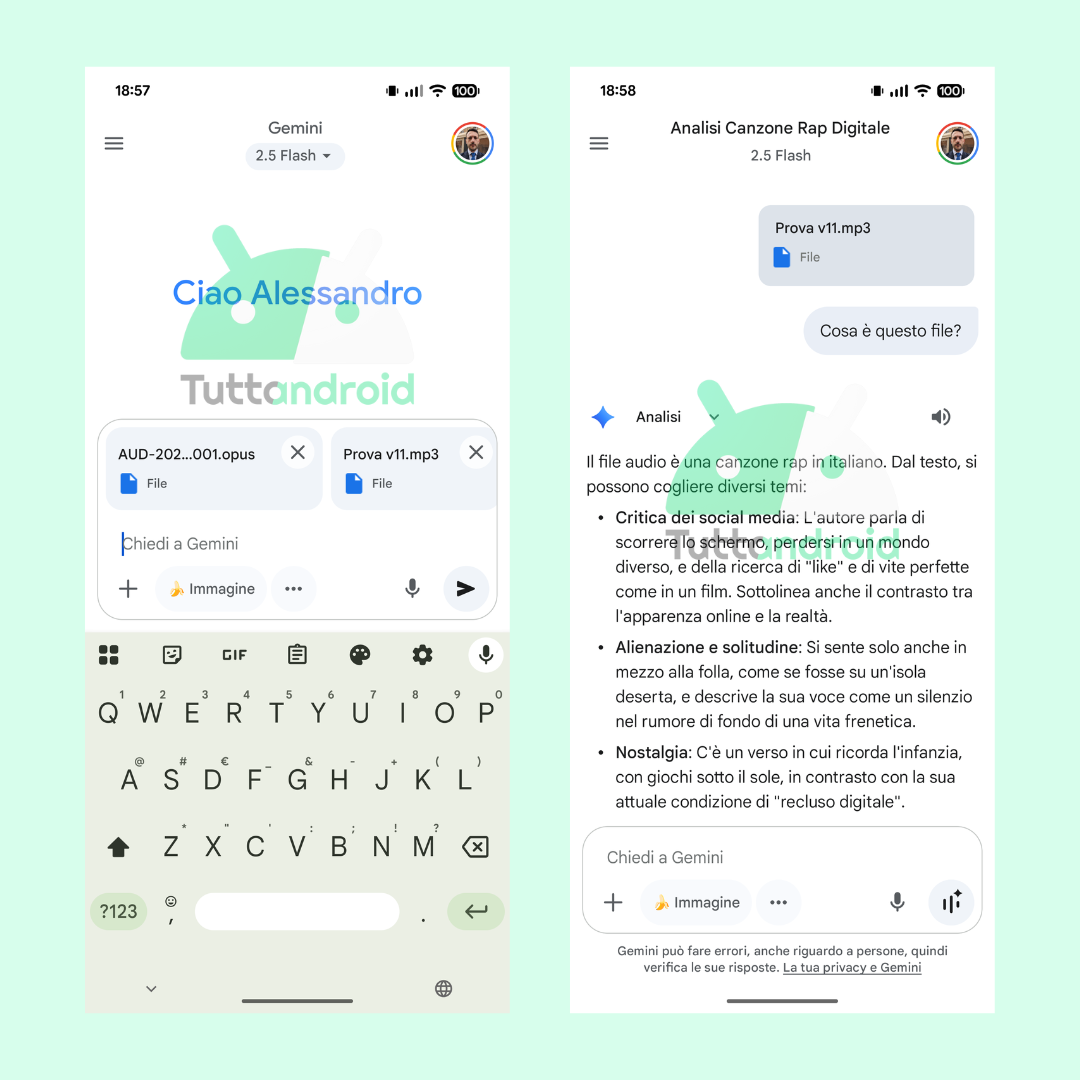 Fichier audio de prise en charge des Gémeaux
