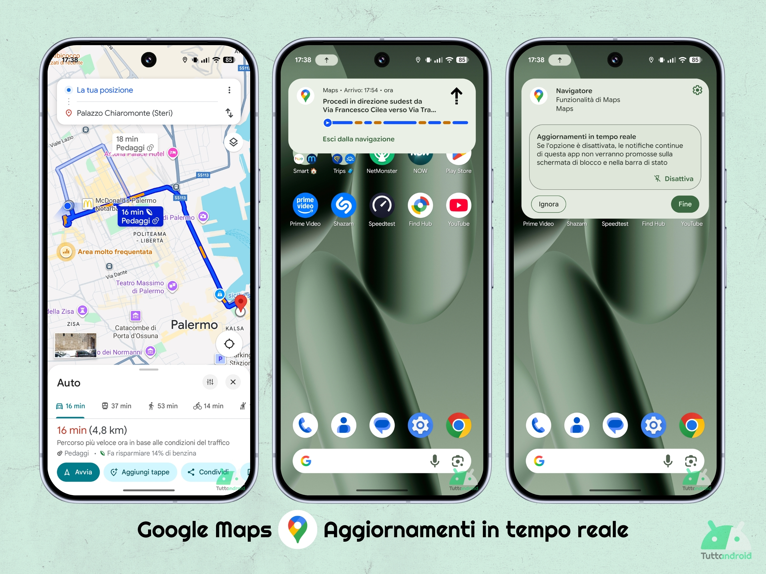 Google Maps V25.37.00 - Mises à jour réelles (CAR) sur Android 16