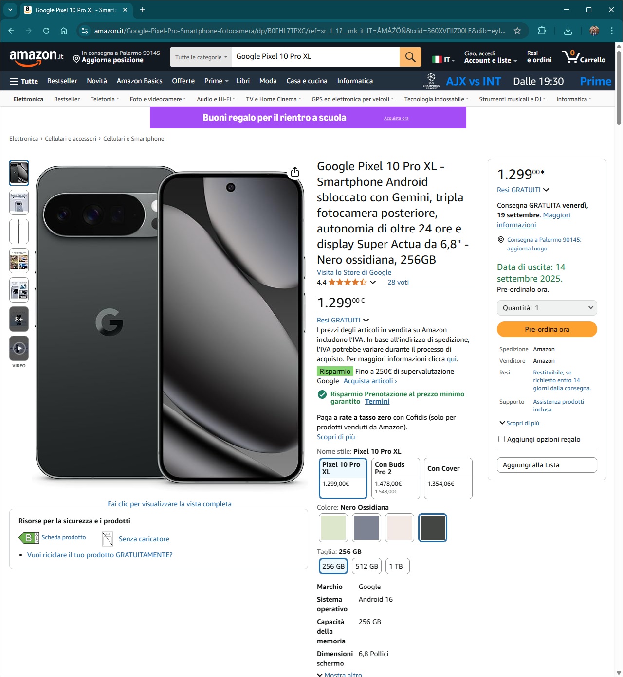 Google Pixel 10 Pro XL Early Exit Amazon