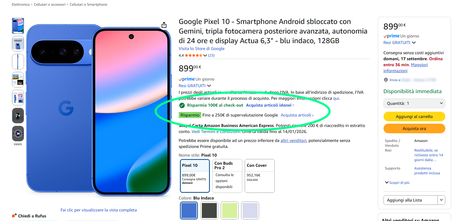 Offre Google Pixel 10