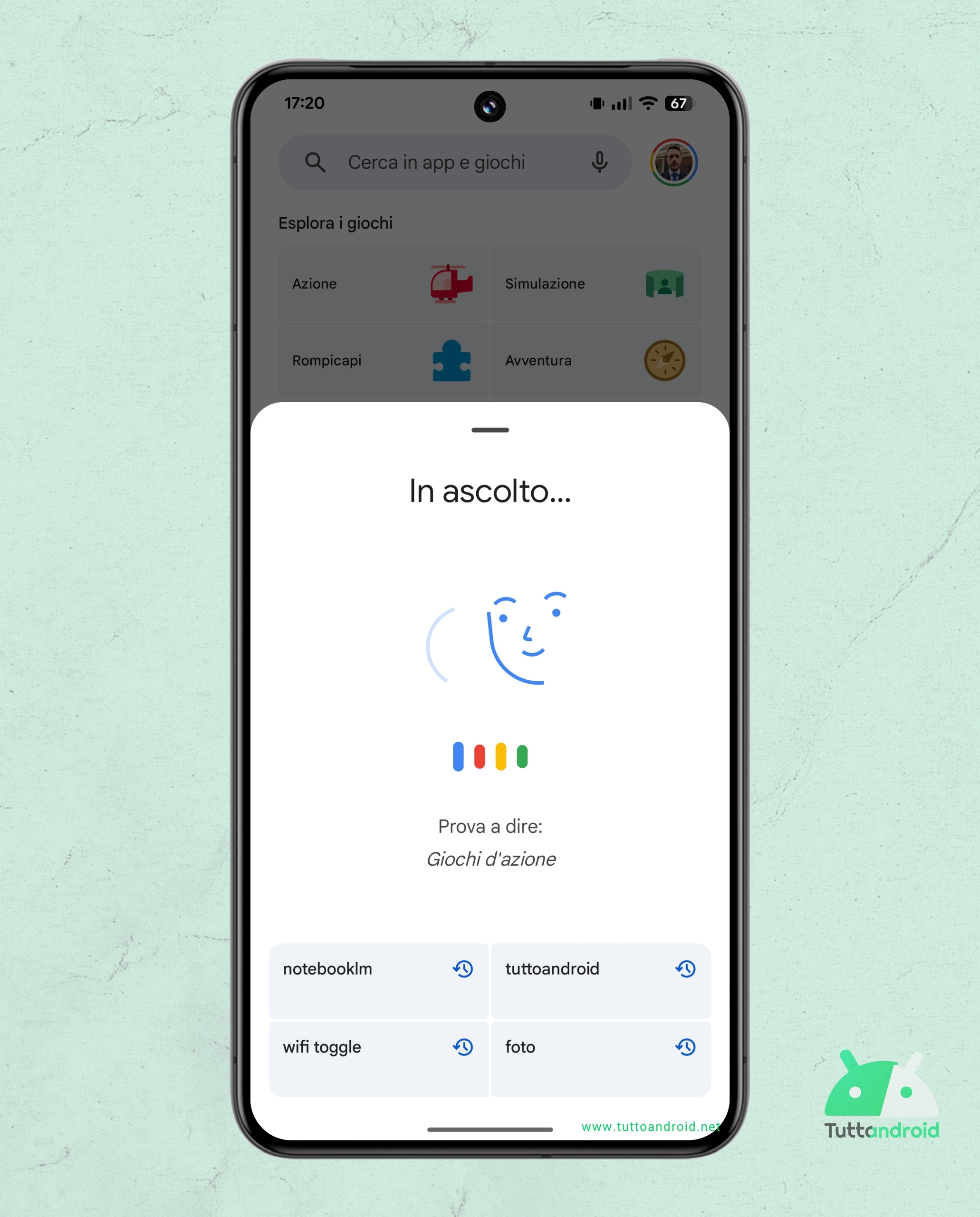 Google Play Store V47.7 - Nouvelle recherche vocale d'interface utilisateur