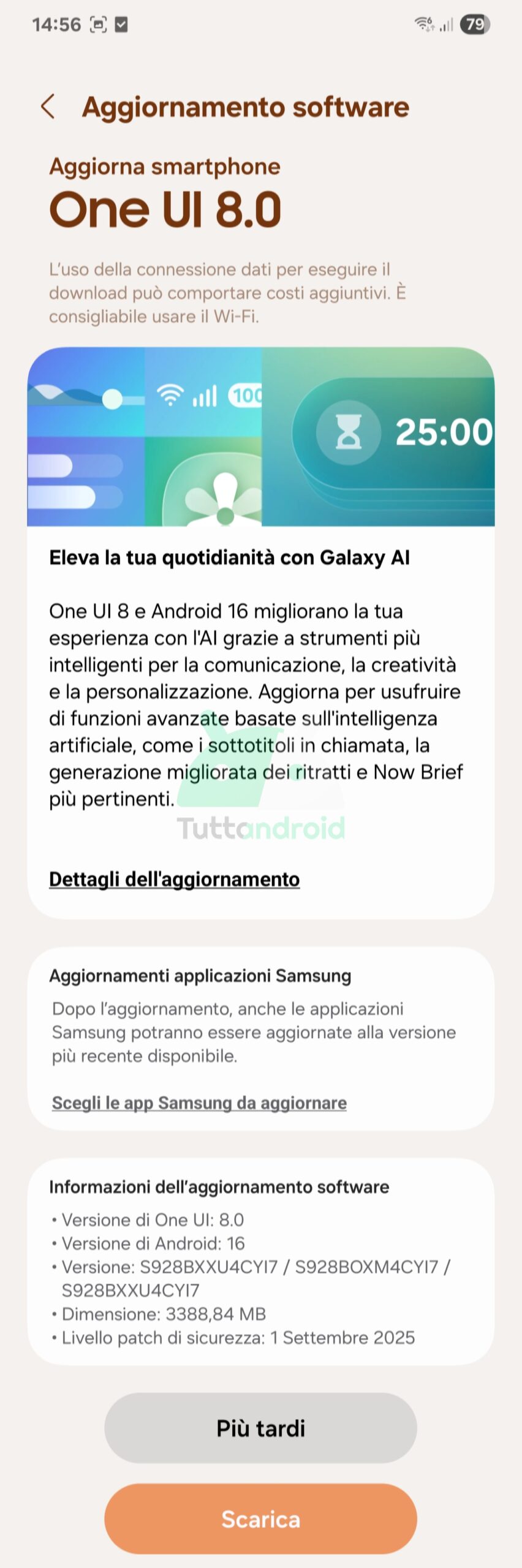 Samsung Galaxy S24 Ultra Upper Uui 8 Update et Android 16