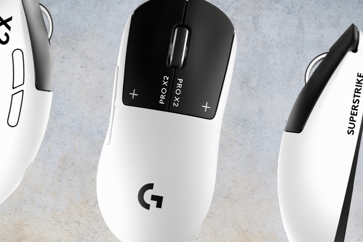 Le nouveau jeu Logitech G Mouse G Pro X2 Superstrike incorpore des tubes, un clic analogique réglable et jusqu'à 90 heures d'autonomie