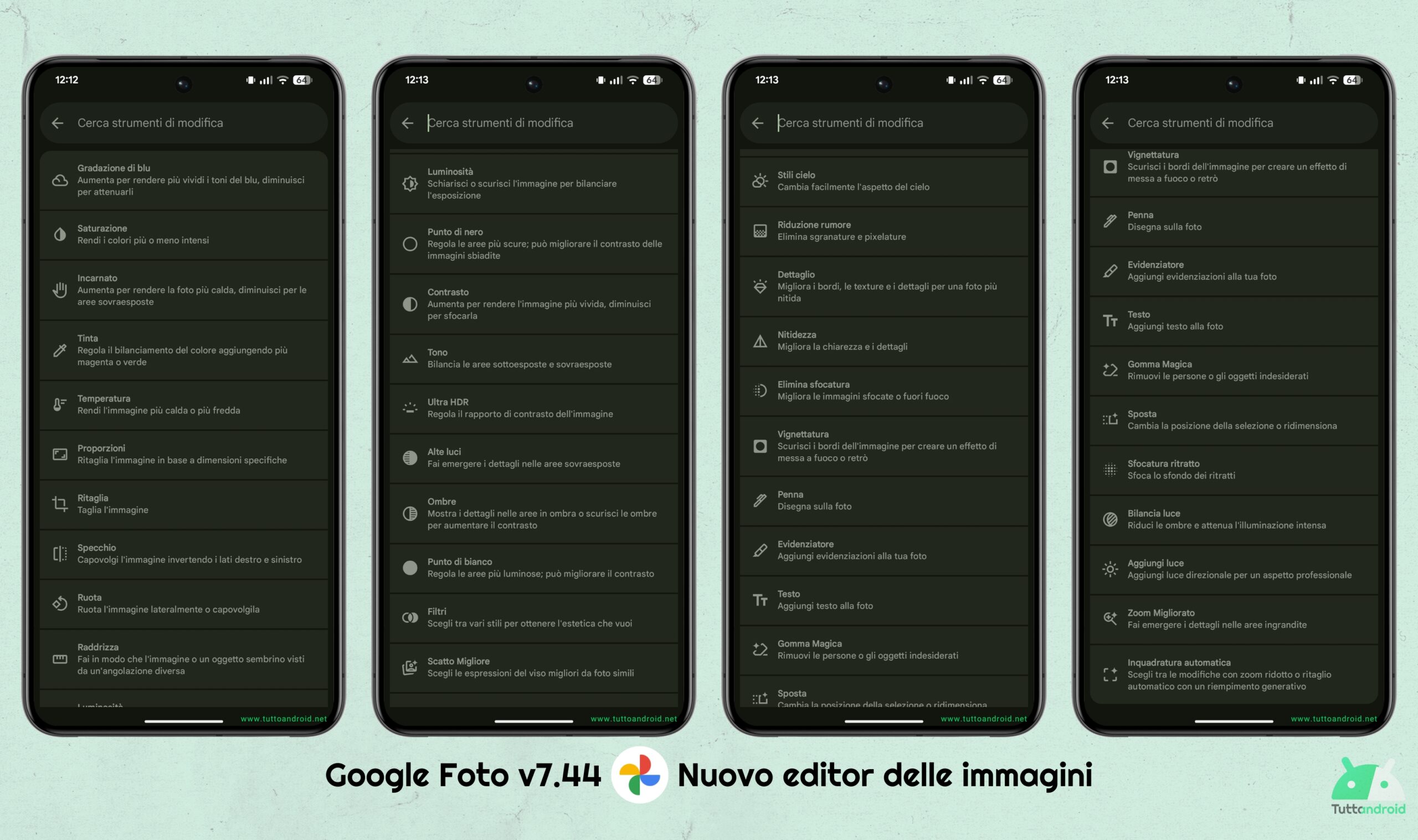 Google Photo V7.44 - Nouvel éditeur d'images