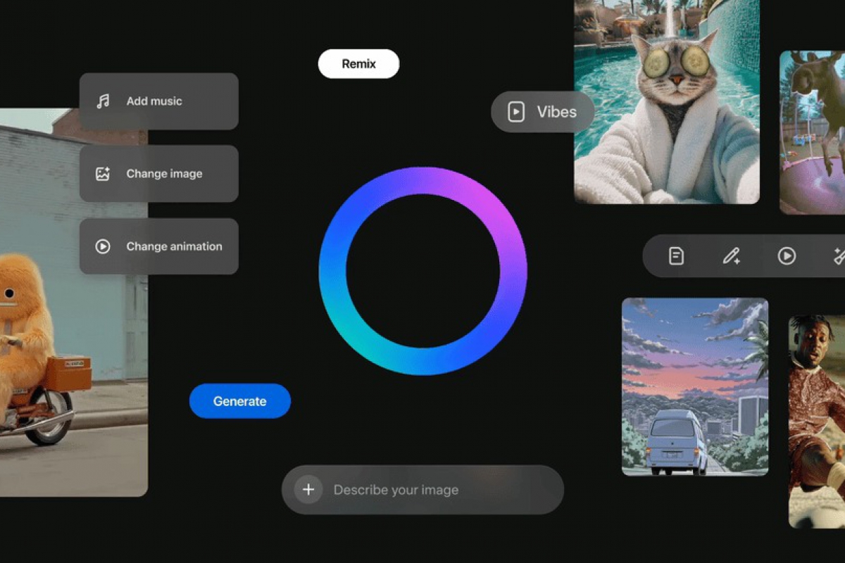 Meta Launza Vibes: un nouveau flux de vidéos généré avec l'IA dans son application