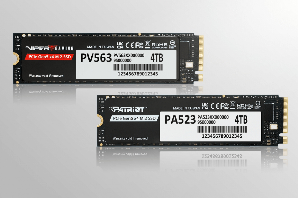 Nouveau SSD Patriot avec PCIe 5.0 à milieu de régime, jusqu'à 14 000 Mo / Sy 3 000 TBW
