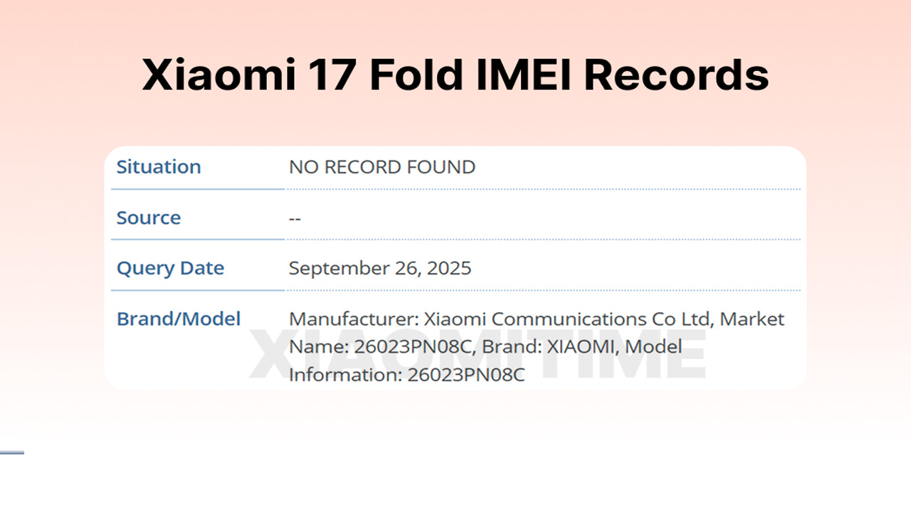 Xiaomi 17 fois