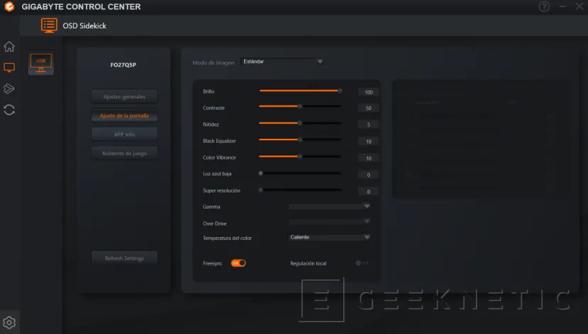 Geeknetic Aorus FO27Q5P Revue 11