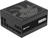 Alimentation ATX CORSAIR RM850x entièrement modulaire à faible bruit – Compatible ATX 3.1 – Compatible PCIe 5.1 – Efficacité Cybenetics Gold – Connecteur natif 12 V–2x6 – Noir
