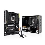 Asus TUF Gaming H770-PRO WiFi - Carte mère ATX Intel H770 (LGA 1700, DDR5, PCIe 5.0, quatre PCIe 4.0 M.2, 14+1 DrMOS, Intel 2,5 Go Ethernet, DisplayPort, HDMI, USB 3.2 Gen 1 Type-C avant, Aura Sync)