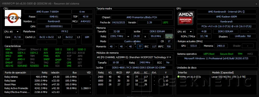 Geeknétique Geekom A6 Examen 18