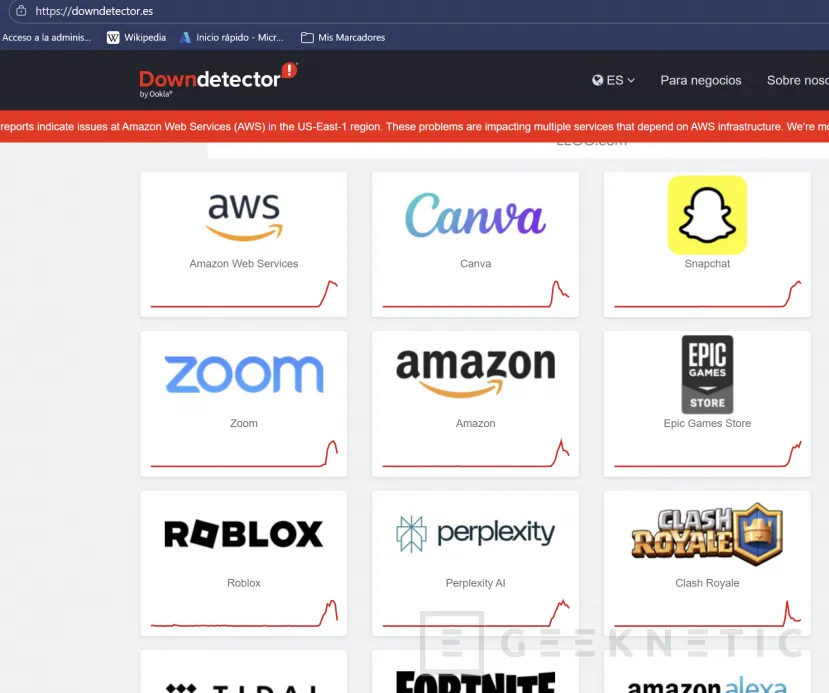 Geeknetic Alexa, Amazon, Prime Video, Ring, Roblox et bien d'autres services ont cessé de fonctionner 2