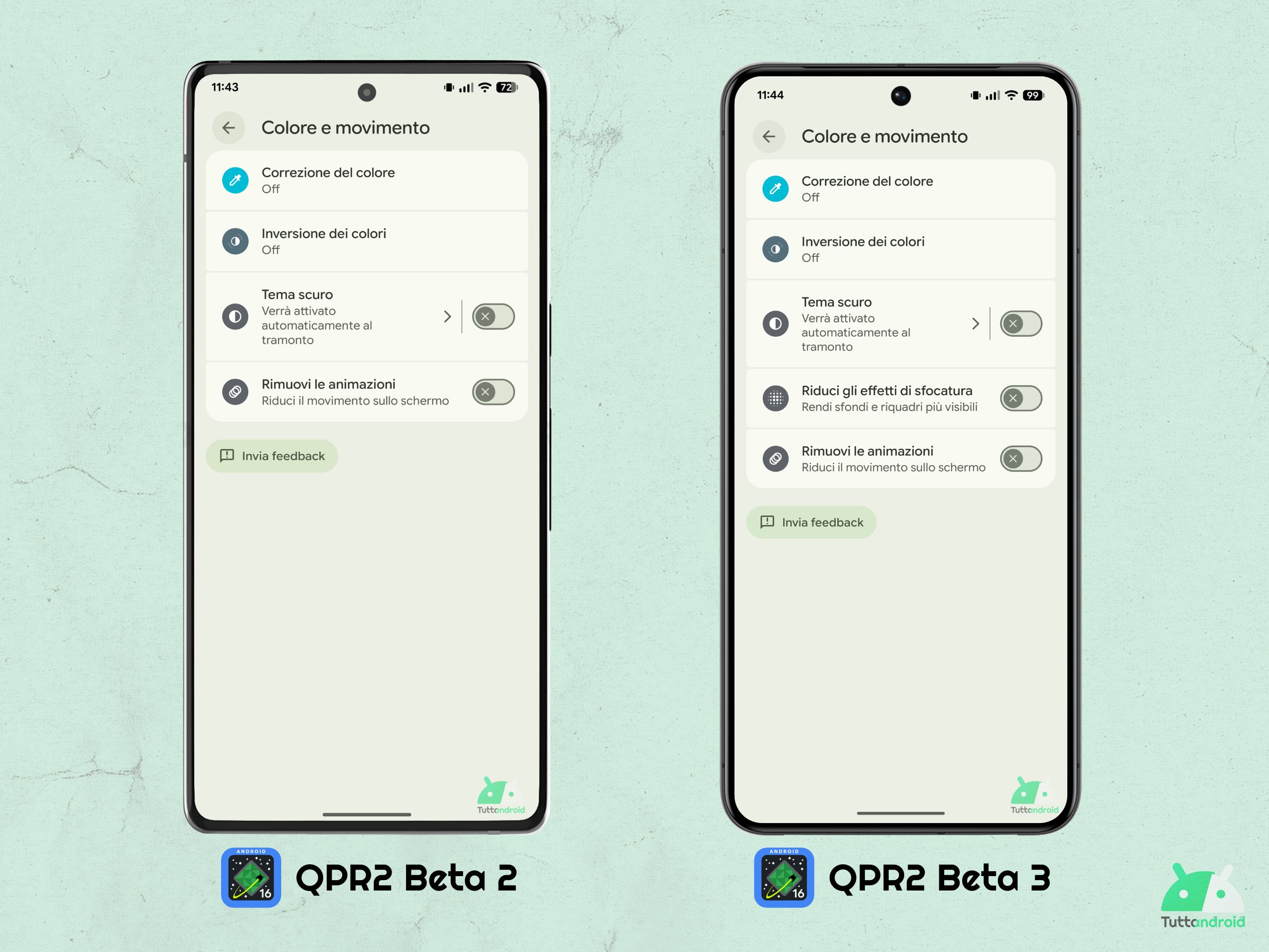 Android 16 QPR2 - Bêta 3 - Réduire les effets de flou