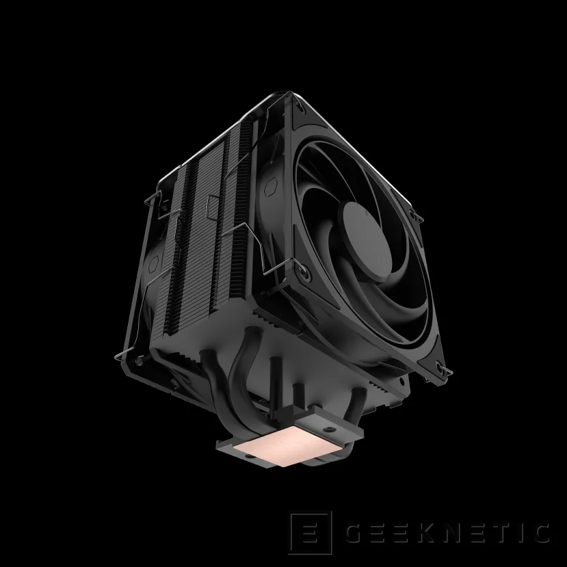 Geeknetic Le nouveau dissipateur thermique Cooler Master V4 Black est doté de la technologie 3DHP, de 4 caloducs et de deux ventilateurs Mobius inclus 3