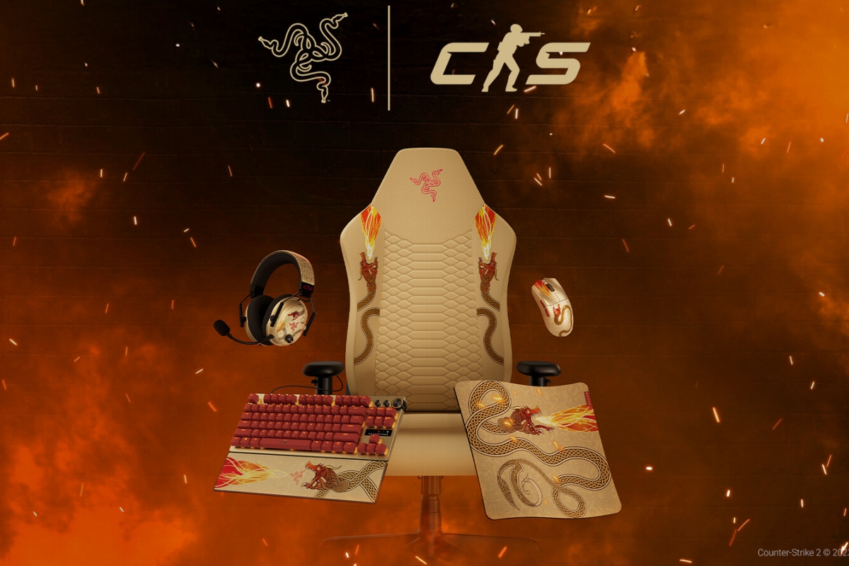 Razer et Valve lancent la collection Counter-Strike 2 Dragon Lore comprenant des périphériques d'eSport d'élite inspirés de l'emblématique légendaire AWP