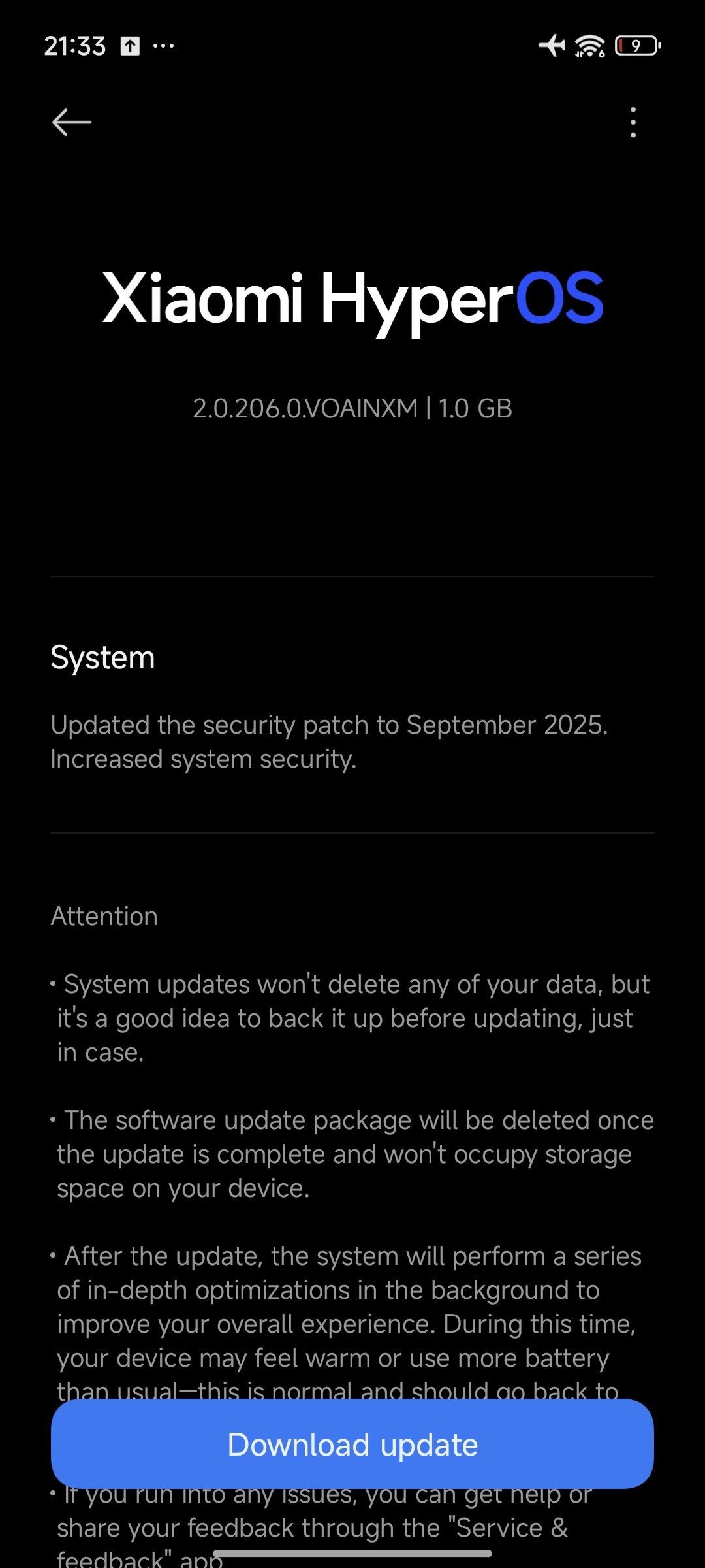 Mise à jour du Xiaomi 15 Ultra
