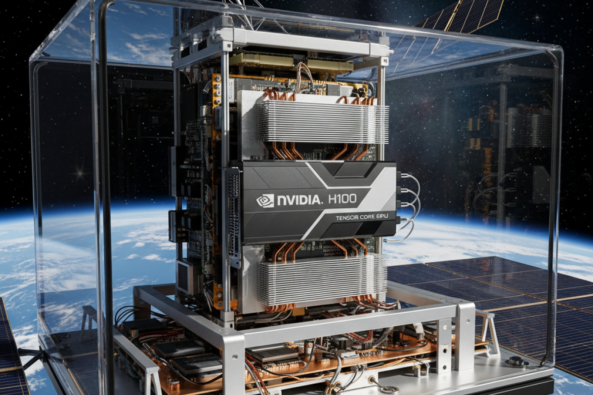 Le NVIDIA H100 voyage dans l'espace pour accélérer les tâches d'un satellite Starcloud en orbite autour de la Terre