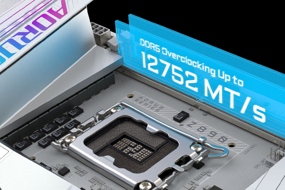 Les 3 premiers records d'overclocking en mémoire DDR5 ont été réalisés avec l'AORUS Z890 TAYCHION ICE