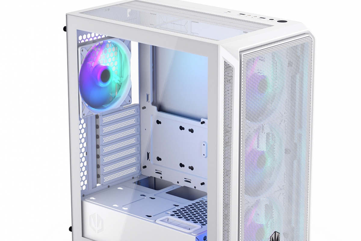 Nouveau boîtier Endorfy Arx 500 White avec éclairage ARGB, vitre latérale et 4 ventilateurs 140 mm inclus pour 115 euros