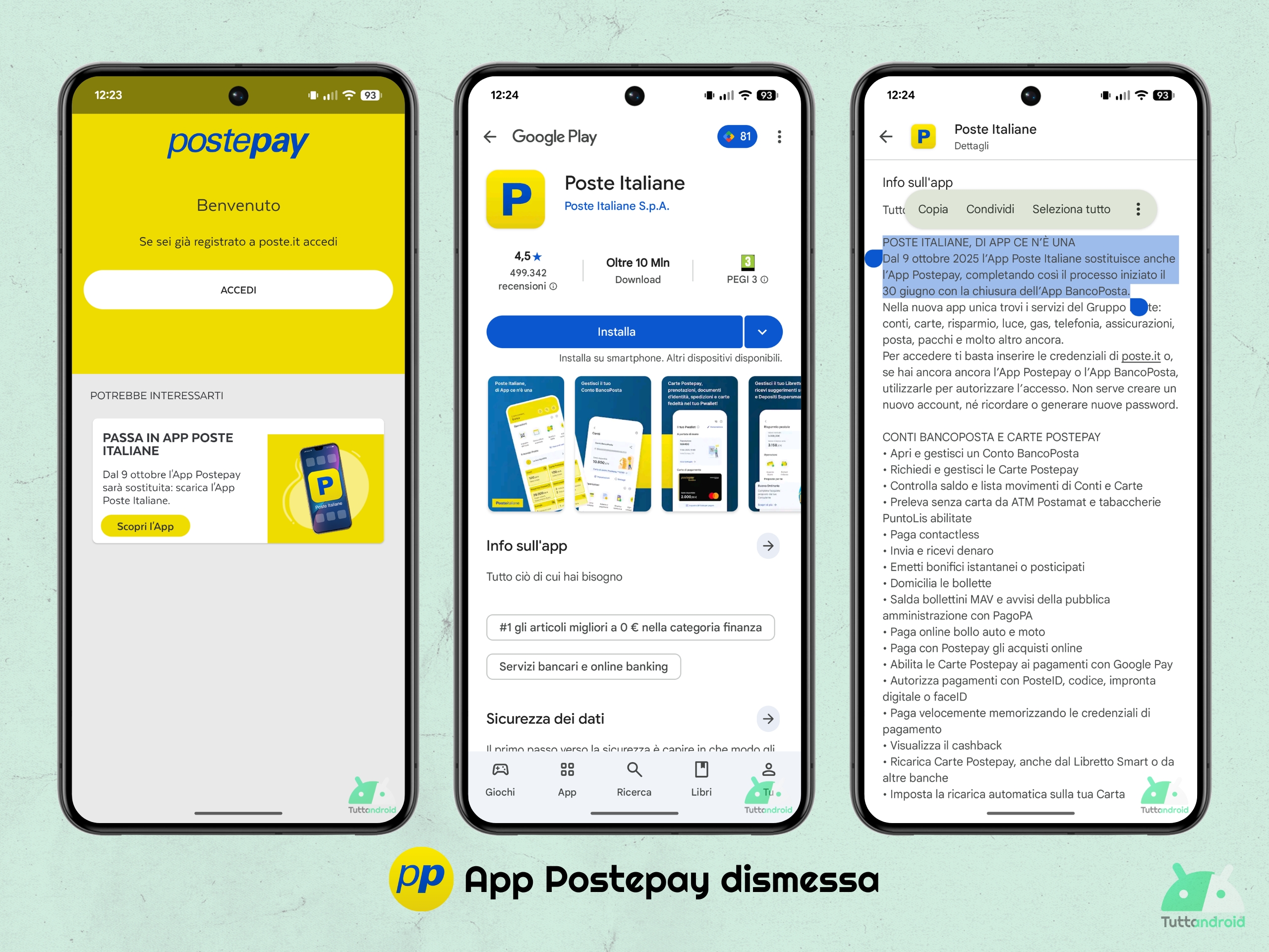 Application Postepay abandonnée à partir du 9 octobre 2025 au profit de Poste Italiane