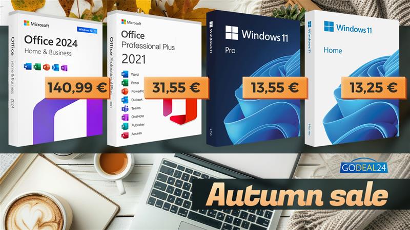 Une licence Office perpétuelle à moins de 32 euros ? Avec les offres d'automne, vous pouvez