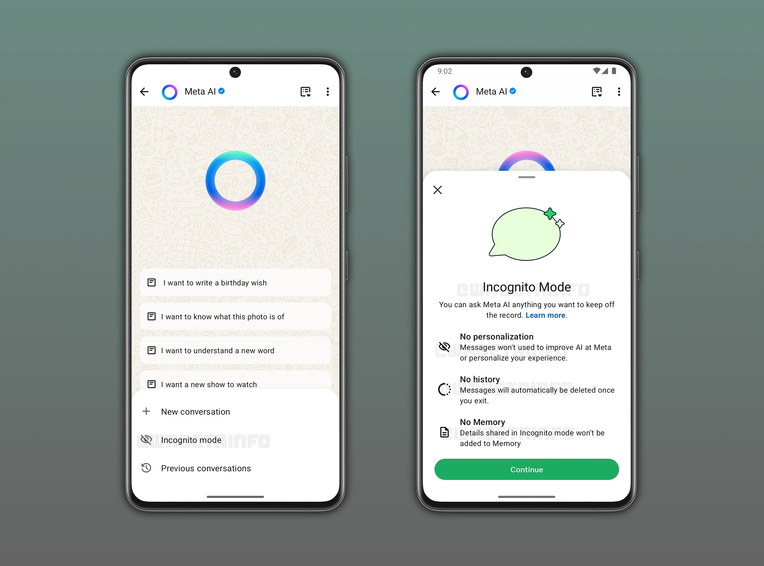 WhatsApp Beta v2.25.18.1 - Mode navigation privée WBI