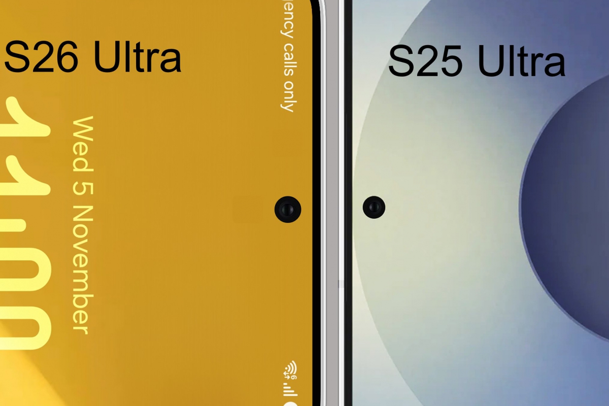 Le Samsung Galaxy S26 Ultra aura un trou de caméra frontale plus grand