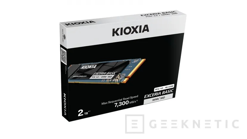 Geeknetic KIOXIA lance la gamme EXCERIA BASIC, des SSD PCIe 4.0 abordables avec jusqu'à 7 300 Mo/s en lecture 3
