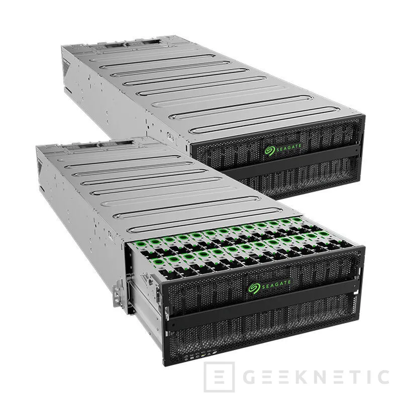 Geeknetic Seagate présente les Exos 4U100 et 4U74 avec jusqu'à 3,2 Po par châssis, SAS-4 et la technologie Mozaic HAMR pour un stockage d'entreprise efficace 3