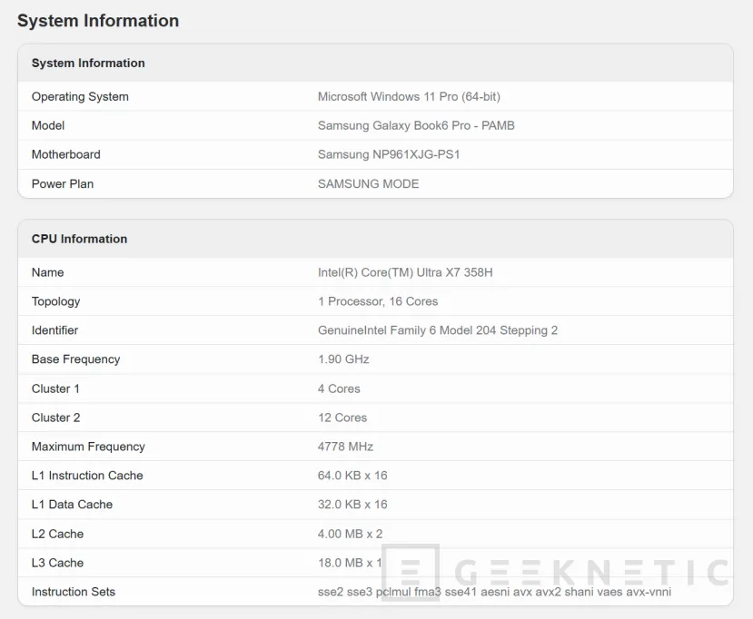 Geeknetic L'Intel Arc B390 est la carte graphique avec 12 cœurs Xe3 intégrés aux processeurs Intel Core Ultra X 2