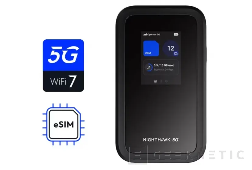 Geeknetic Negtear Nighthawk 5G M7 : Ce petit routeur portable 5G WiFi 7 comprend une boutique eSIM pour 140 pays 2