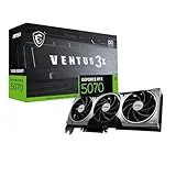 MSI GeForce RTX 5070 12G Ventus 3X OC - Carte graphique, RTX 5070, 12 Go GDDR7 (28 Gbit/s/192 bits), PCIe 5.0 - Conception thermique à triple ventilateur (3 x ventilateur TORX 5.0) - HDMI 2.1b, DisplayPort 2.1b