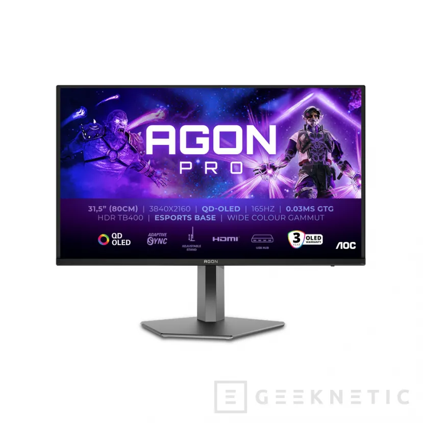 Geeknetic AGON d'AOC favorise le passage à l'OLED avec sa gamme PRO : des moniteurs jusqu'à 500 Hz, 4K et QD-OLED pour dominer le segment gaming 3