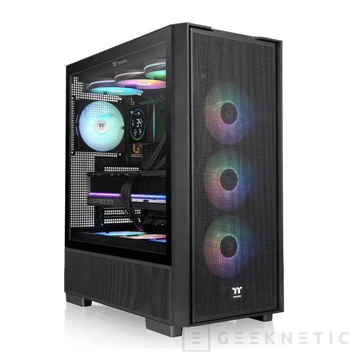 Geeknetic Thermaltake présente le S380 TG ARGB avec façade maillée, prise en charge des connecteurs cachés et capacité pour deux radiateurs de 360 ​​mm 2